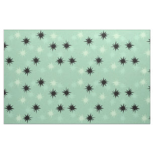 Tecido de algodão atômico de Starbursts do jade