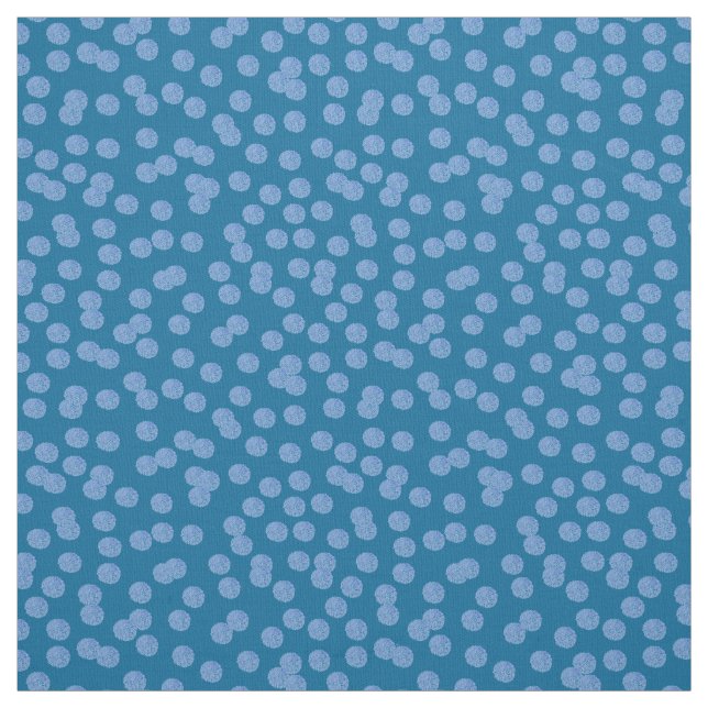 Tecido de algodão azul de Pima das bolinhas (Modelo)