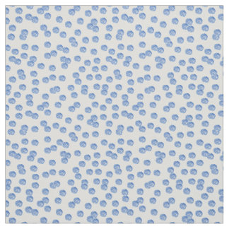 Tecido de Algodão Bolinhas Azul