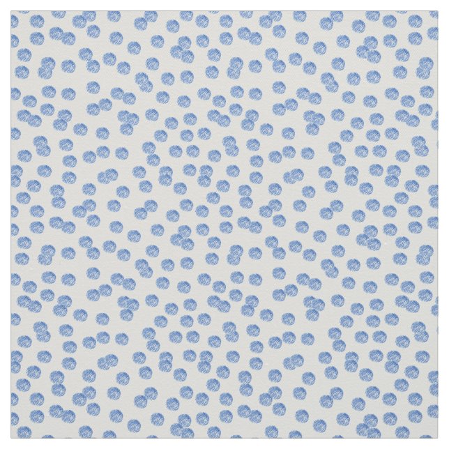 Tecido de Algodão Bolinhas Azul (Modelo)