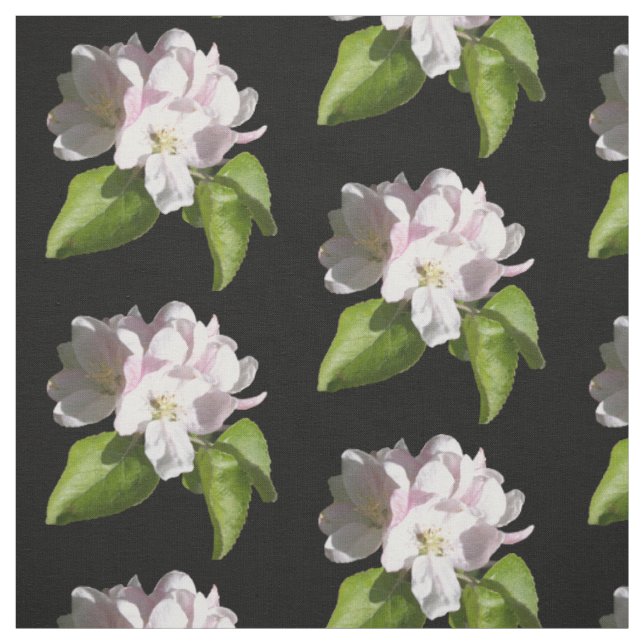 Tecido de Algodão com Flor de Maçã da Primavera (Modelo)