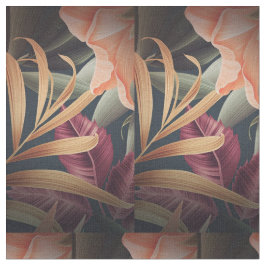 Tecido de algodão de padrão floral