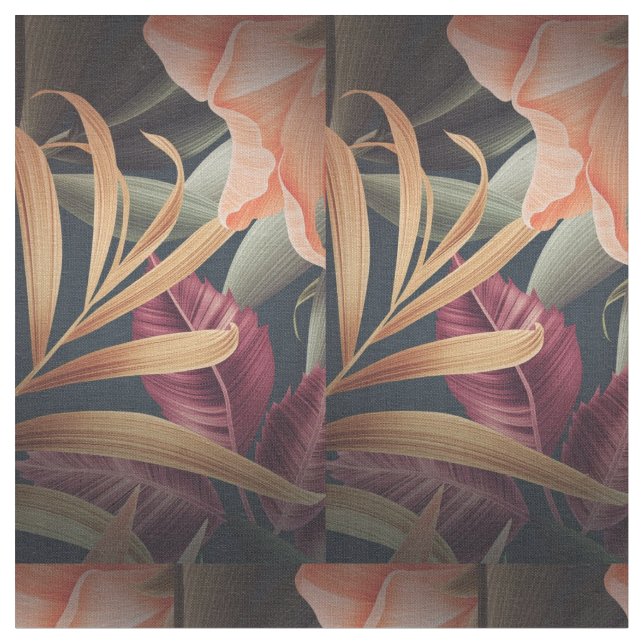 Tecido de algodão de padrão floral (Detalhe)