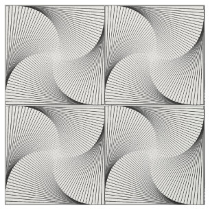 Tecido De Algodão Impresso, Padrão De Espiral Co