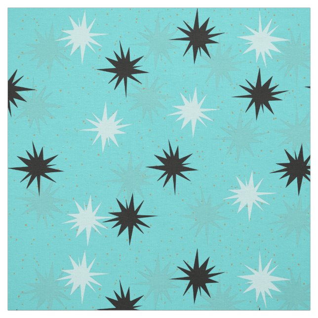 Tecido de algodão penteado Starbursts atômico de (Modelo)