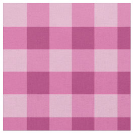 Tecido de Algodão Penteado Xadrez Gingham Rosa Bra