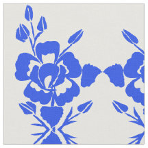 Tecido de algodão Rosa azul