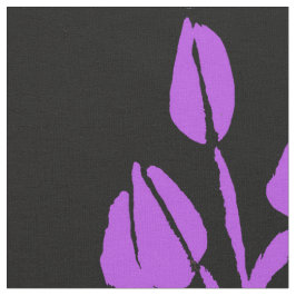 Tecido de algodão Rosa preto e roxo