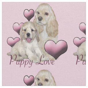 tecido de "amor de cachorrinho"