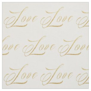 Tecido de Amor Dourado Sparkle