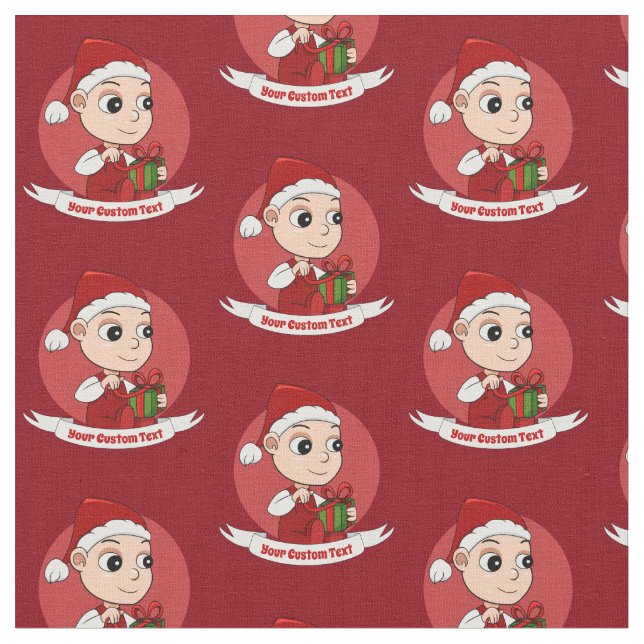 Tecido de animação de bebê de Natal bonito (Detalhe)