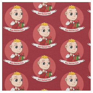 Tecido de animação de bebê de Natal bonito