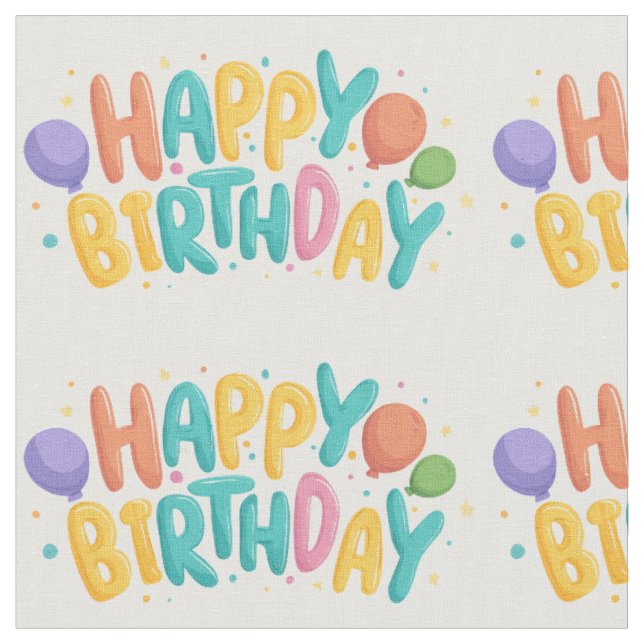 Tecido de aniversário🎂 🎂 (Detalhe)