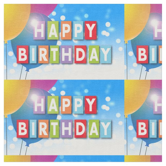 Tecido de aniversário! (Detalhe)