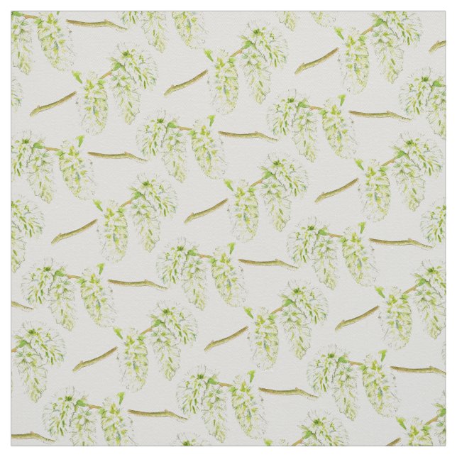 tecido de aquarela verde primavera para catkins (Modelo)