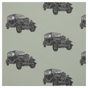 Tecido de arte Carro vintage