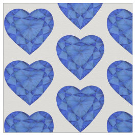 Tecido de arte de aquarela de safira cortada pelo