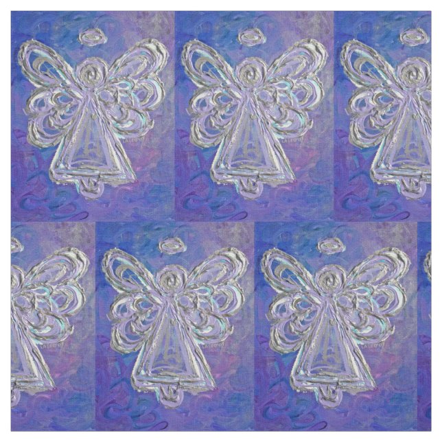 Tecido de Arte do Anjo da Guardiã de Prata Roxa (Modelo)