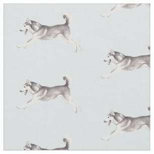 Tecido de Arte do Cão Malamute do Alasca
