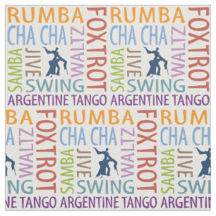 Tecido de Arte do Word Dancing