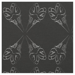 Tecido de Arte Nativo, Eagle Totem, Tecido Tribal