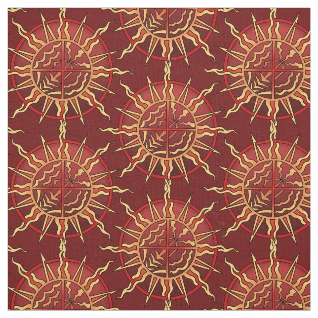 Tecido de Arte Nativo Tecido de Elementos Espiritu (Modelo)