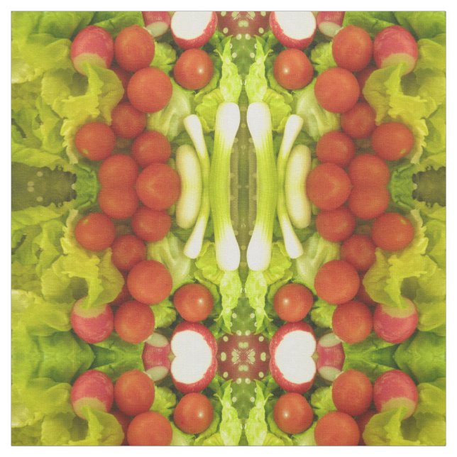 Tecido de Artesanatos com legumes de salada (Modelo)