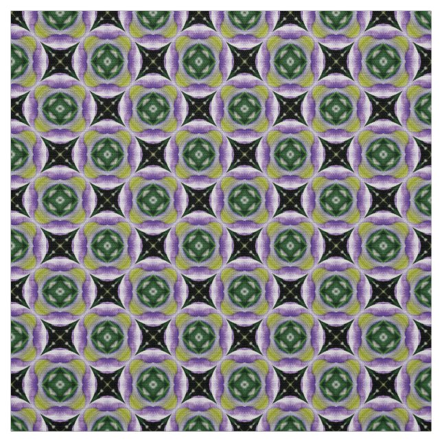 Tecido de azulejo do círculo Gliter2 verde de cinz (Modelo)
