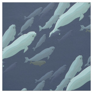 Tecido de baleia Beluga Tecido de baleia Algodão o