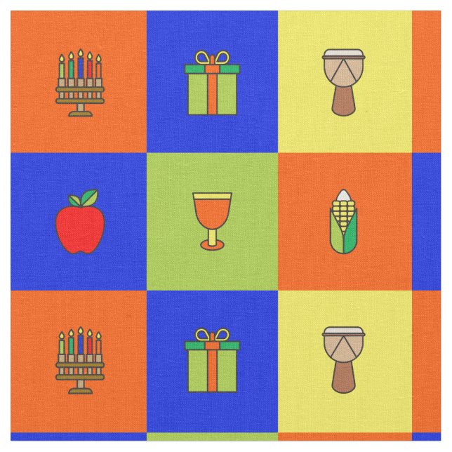 tecido de bloco de cores kwanzaa (Detalhe)