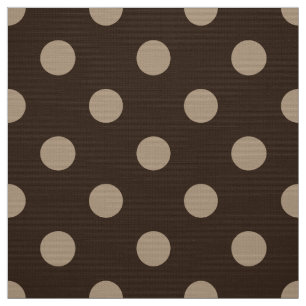 tecido de bolinhas de cor castanha
