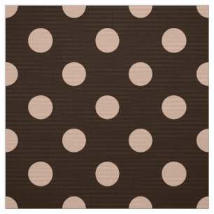 tecido de bolinhas de cor castanha
