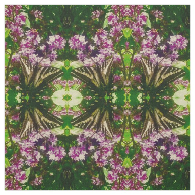 Tecido de Borboleta Amarela Lilac (Modelo)