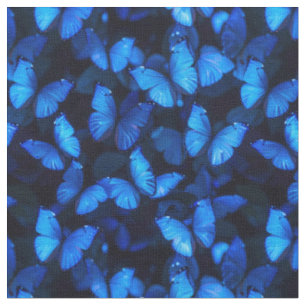 Tecido de Borboleta Azul Iridescente