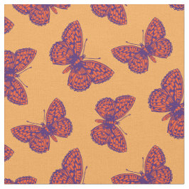 Tecido de borboleta fritilaria tingida de roxo lar