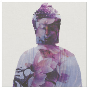 Tecido de Buddha da flor de cerejeira