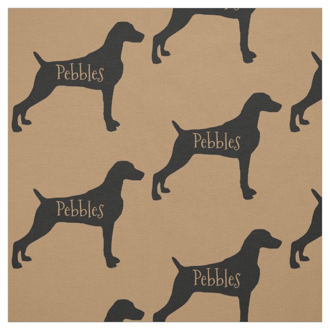 Tecido de Cachorro do Weimaraner Personalizado (Modelo)