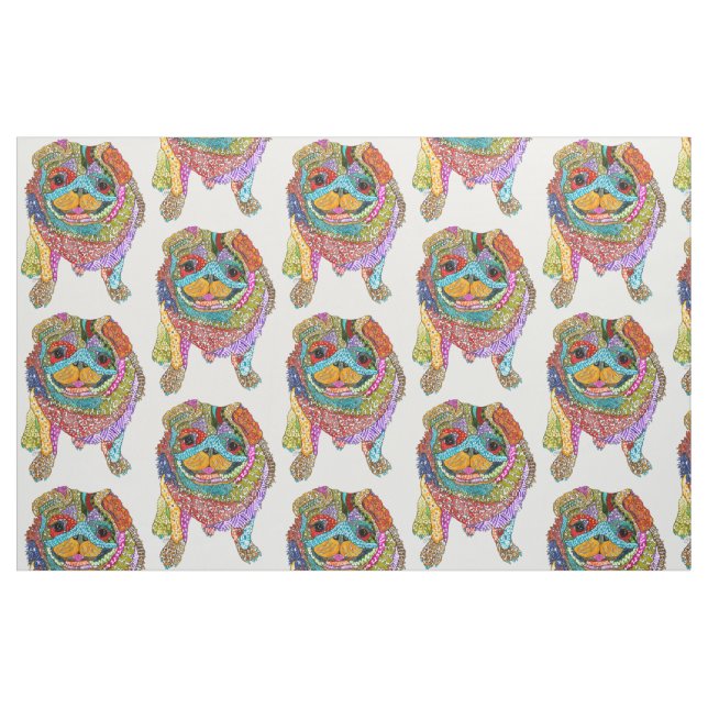 Tecido de Cães Cachorro, Gato e Colorido (Fat Quarter)