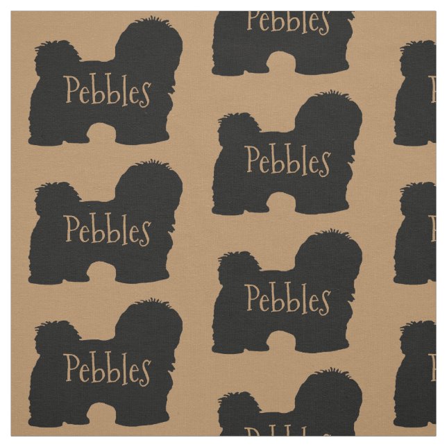 Tecido de Cão Personalizado do Havanês (Modelo)