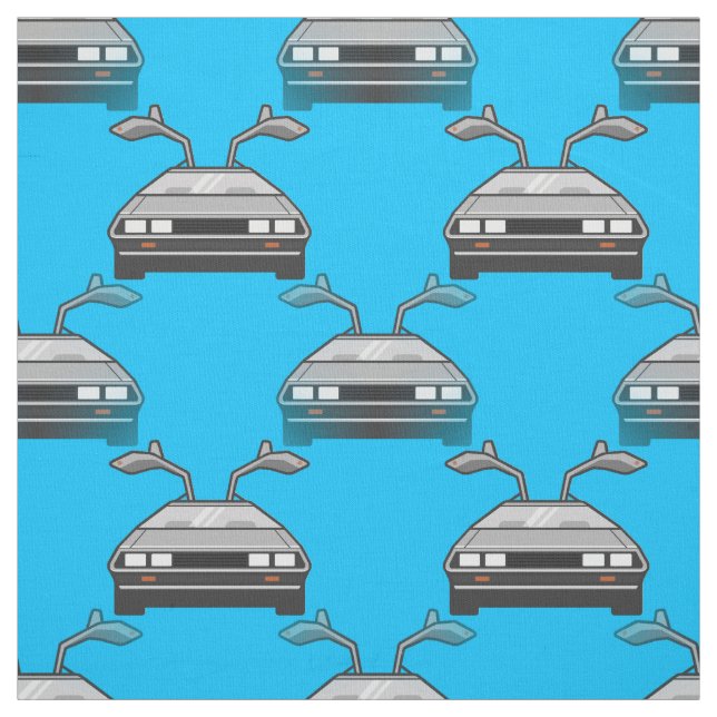 tecido de carro azul dos anos 80 (Modelo)