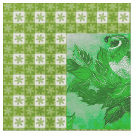 Tecido de Cauda de Verificação Verde