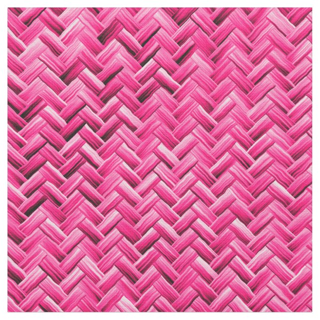 Tecido de Cesta Geométrica de Fuchsia (Detalhe)