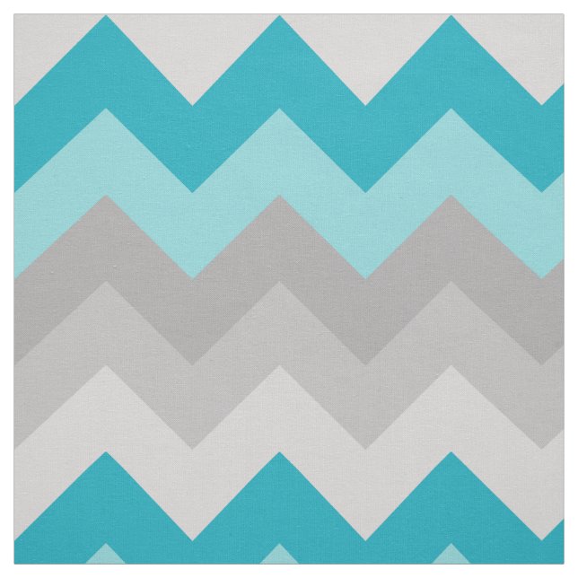 Tecido de cetro-azul-turquesa Cinza  Chevron-Cinza (Modelo)