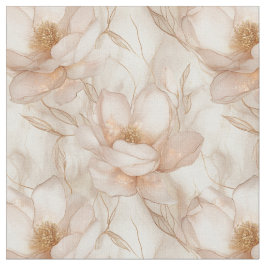 Tecido de Champagne Magnolias