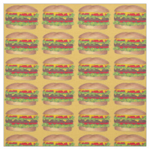 Tecido de Cheeseburger de Comida rápida de carne