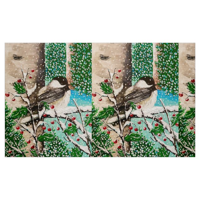 Tecido de Chickadeter Natal 5 (Fat Quarter)