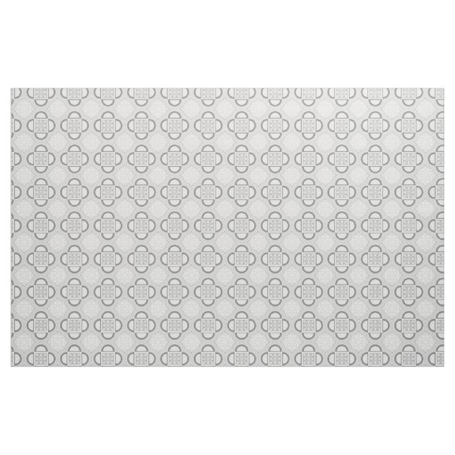 Tecido de Cinza de Quatrefoil (Jarda)