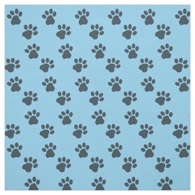 Tecido De Cor Azul Bebê Com Impressões De Gato De  (Modelo)