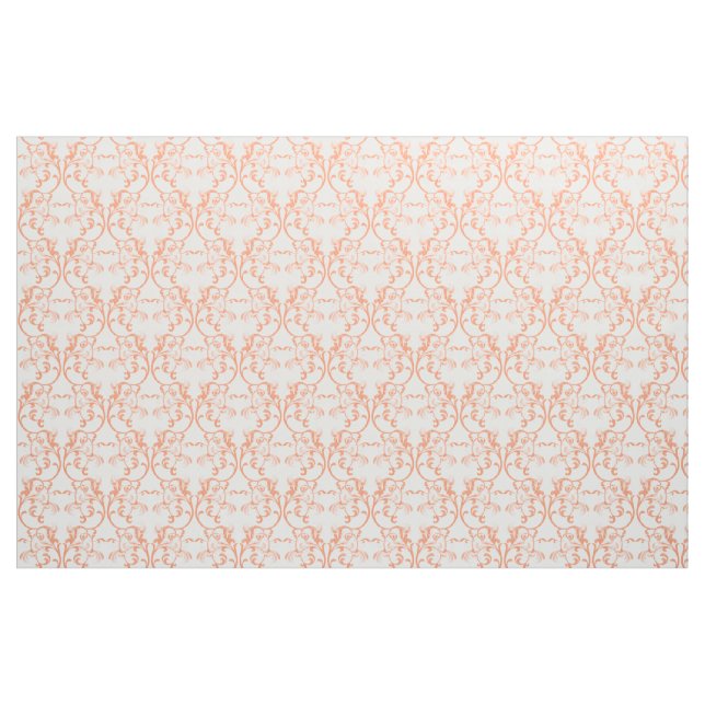 Tecido de Cor damasco parisiense laranja (Fat Quarter)