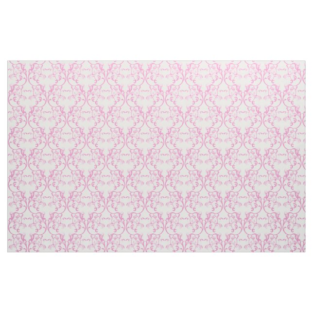Tecido de Cor damasco parisiense rosa (Fat Quarter)